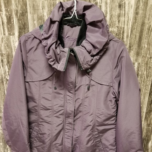 NWT Neyelle Water Resist/Insul Flannel Trim Jacket - Picture 1 of 13